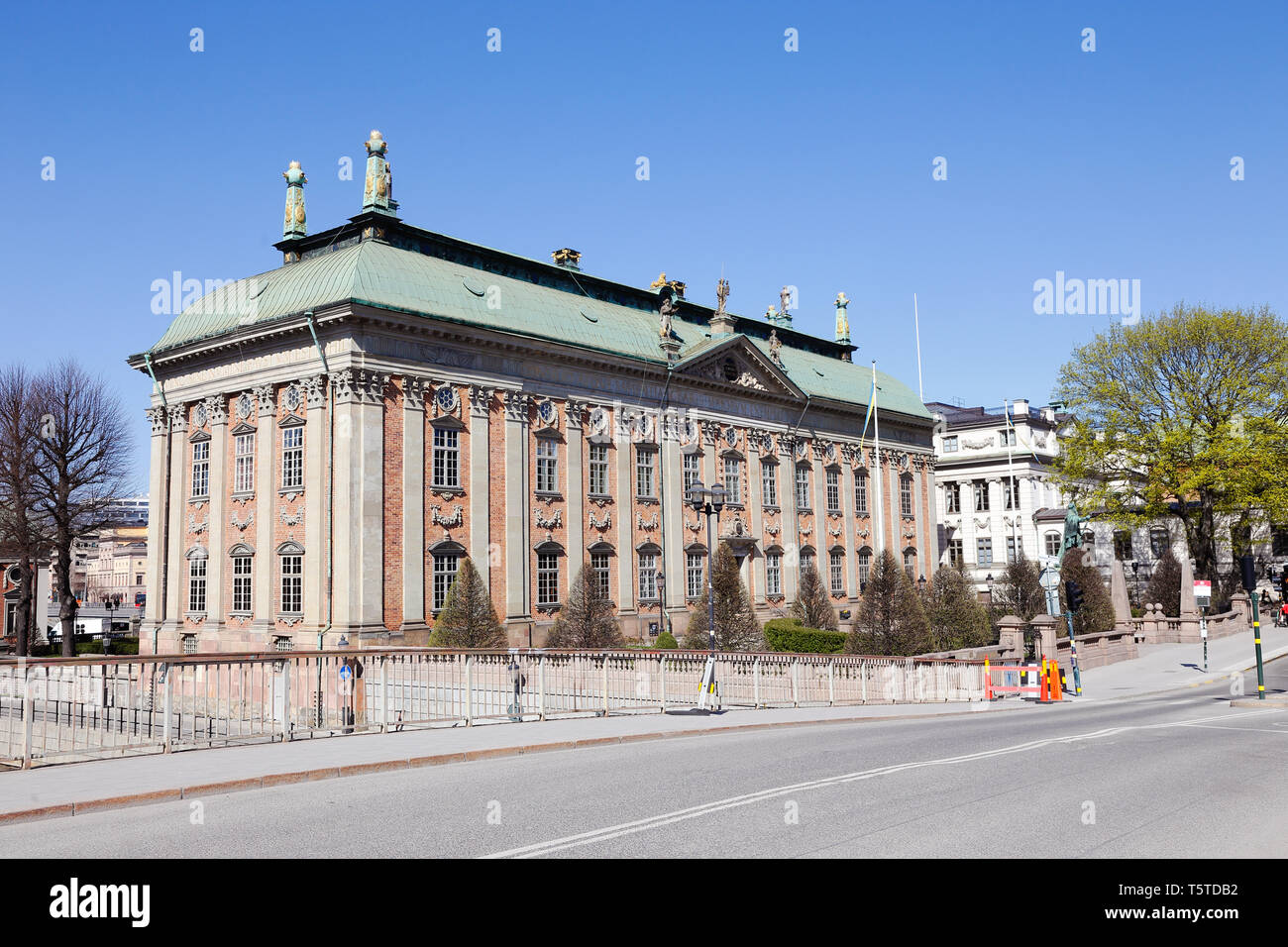 Stockholm, Schweden, 22. April 2019: Das Haus des Adels. Das Gebäude wurde während des Zeitraums 1641-1672 Stockfoto