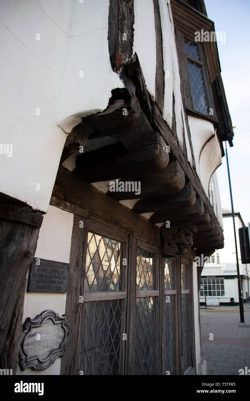 Ursprünglichen Gerichts Hall, geglaubt, das älteste Gebäude in Hastings, East Sussex. Stockfoto