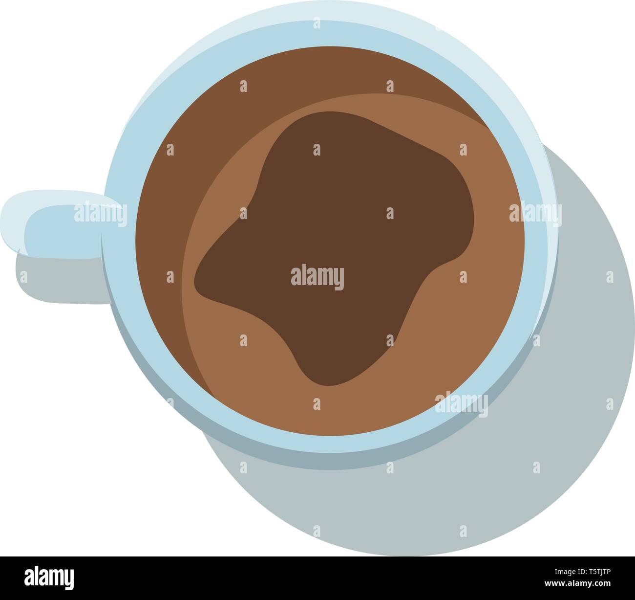 Eine weiße Tasse mit Kaffee Vektor- oder Farbe Abbildung: Stock Vektor