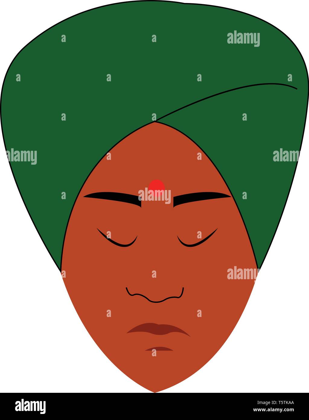 Mann in indische Kleidung Vektor- oder Farbe Abbildung: Stock Vektor