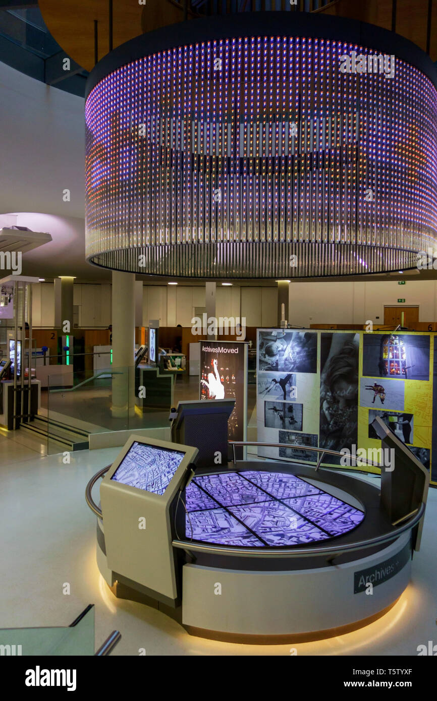 Interieur von Manchester Central Library, Manchester, England. Stockfoto
