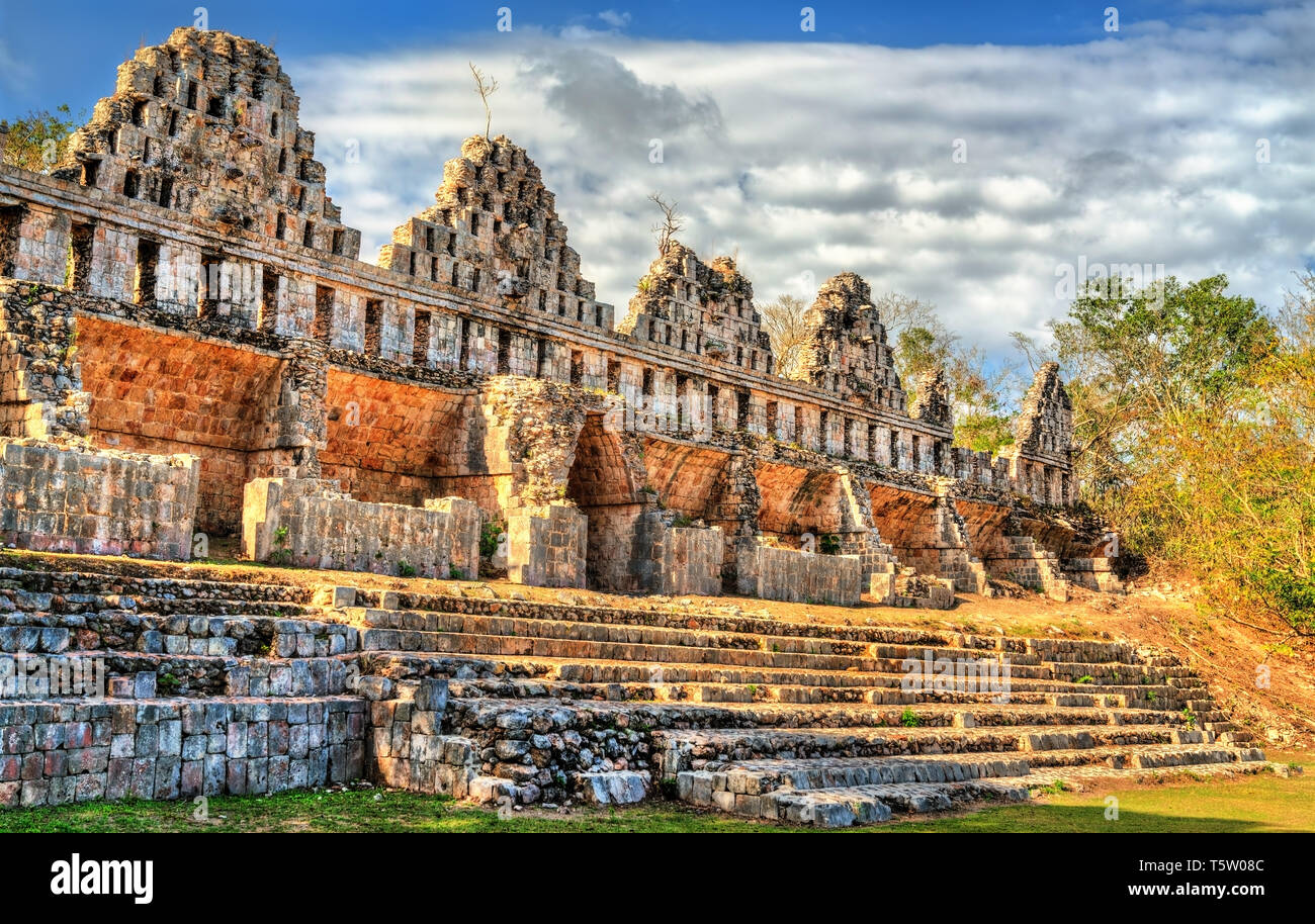 La Casa de las Palomas im Maya Stadt Uxmal in Mexiko Stockfoto