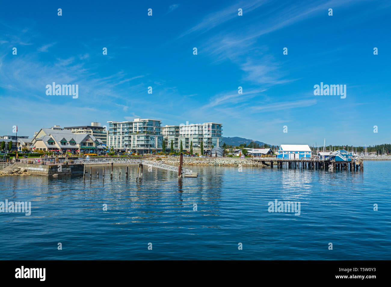 Kanada, British Columbia, Sidney Waterfront Stockfoto