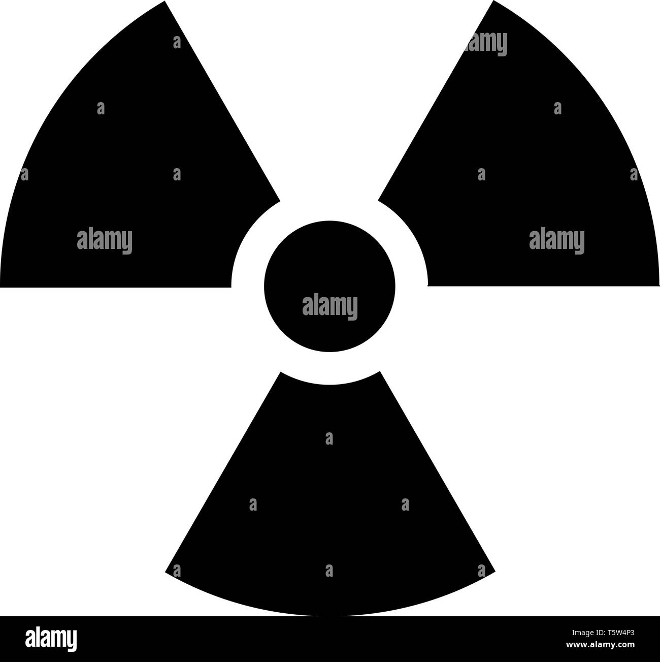Strahlung Symbol Vektor Stock Vektor