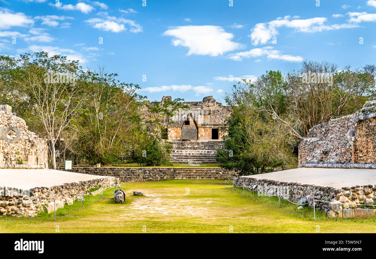 Uxmal, einer alten Maya Stadt der klassischen Periode im heutigen Mexiko Stockfoto