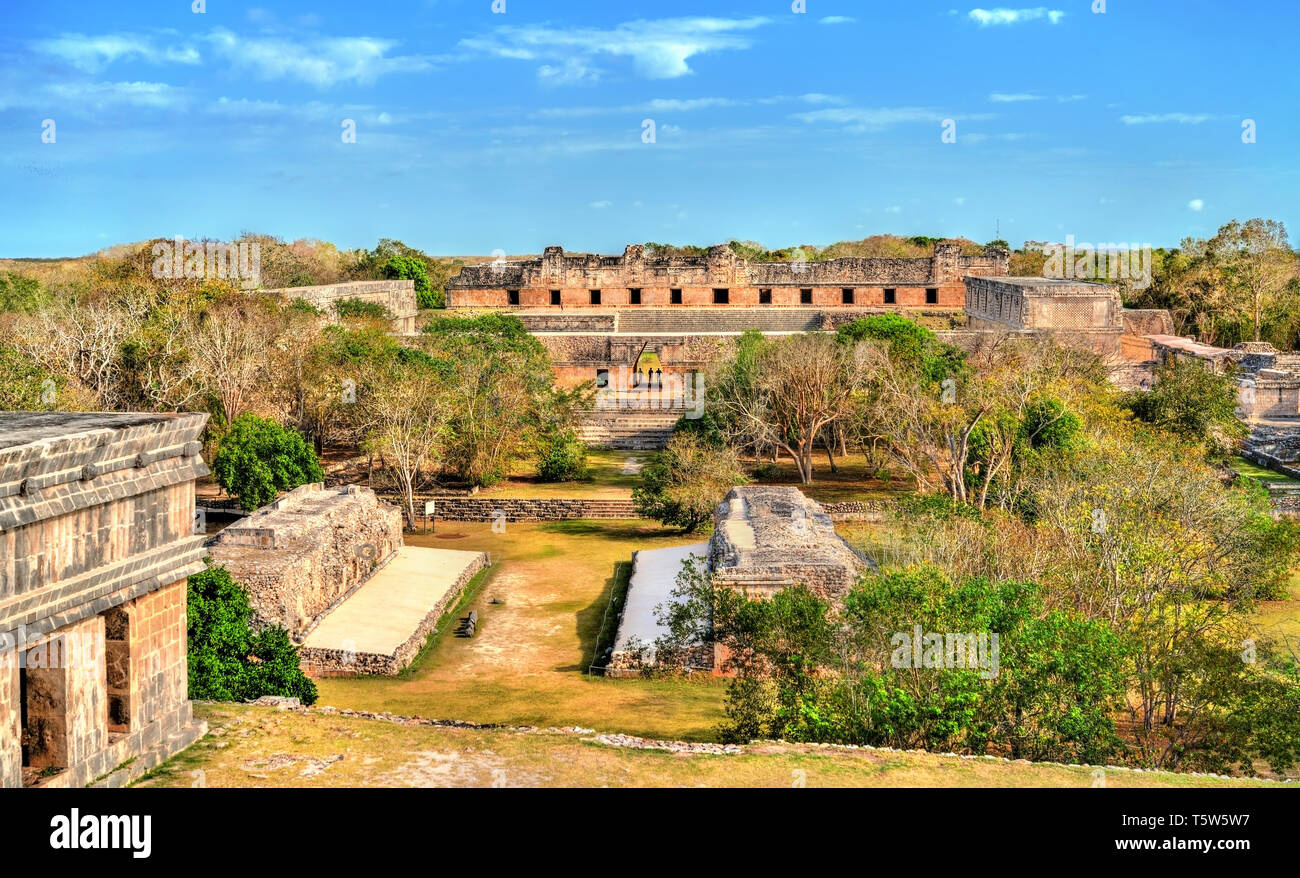 Uxmal, einer alten Maya Stadt der klassischen Periode im heutigen Mexiko Stockfoto