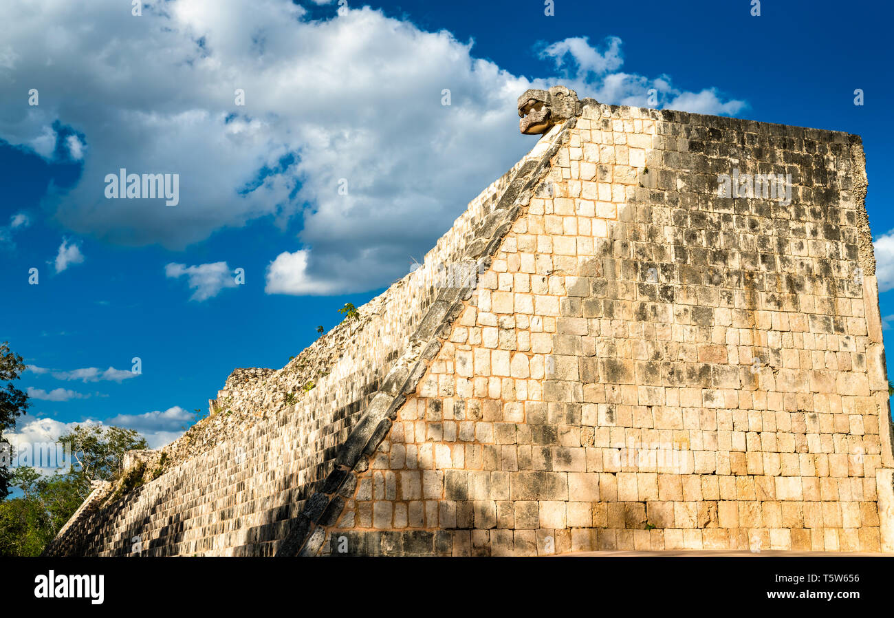 Grand Ballcourt in Chichen Itza, Mexiko Stockfoto