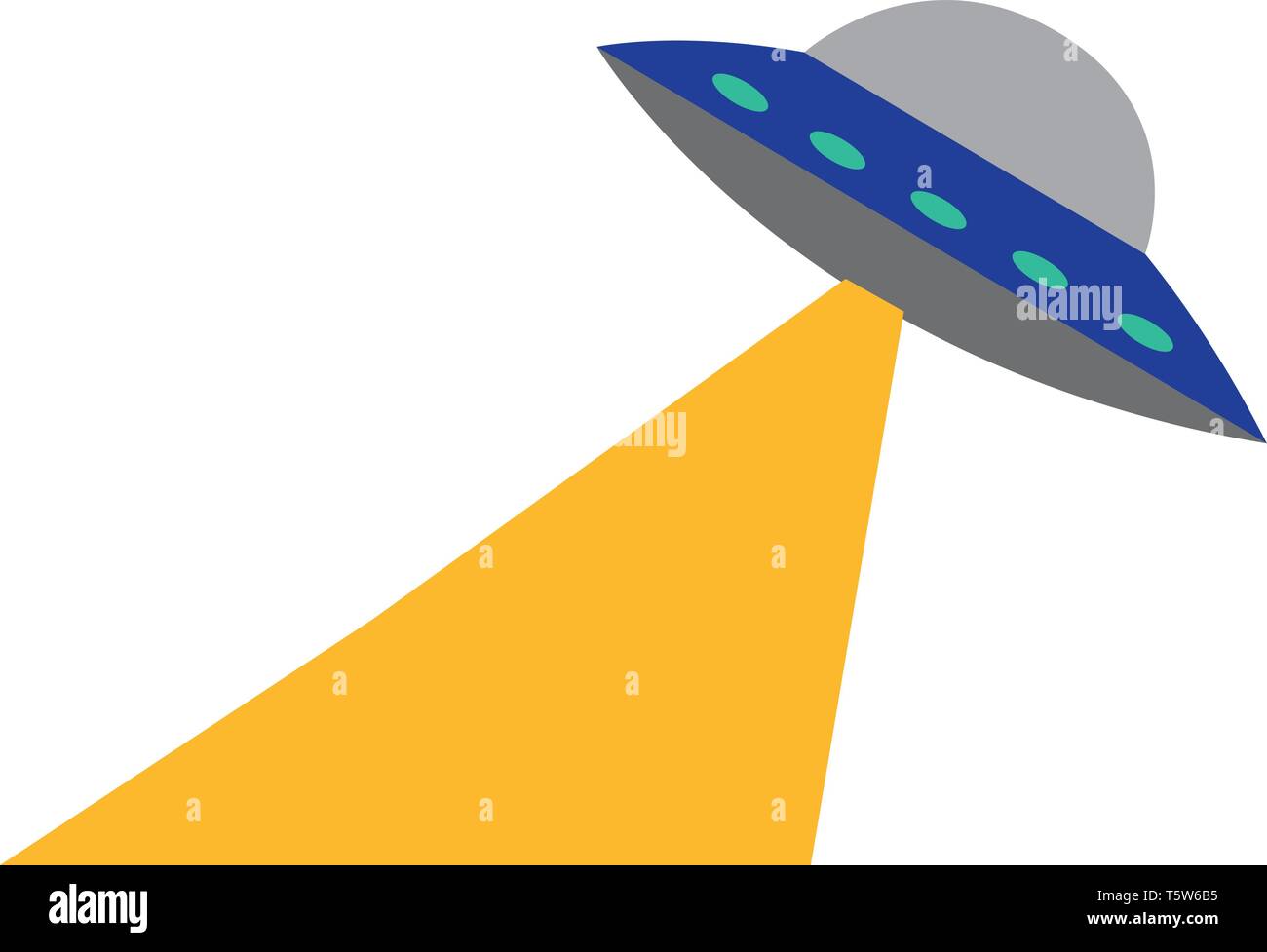 Clipart Eines Ufo Vektor Oder Farbe Abbildung Stock Vektorgrafik Alamy