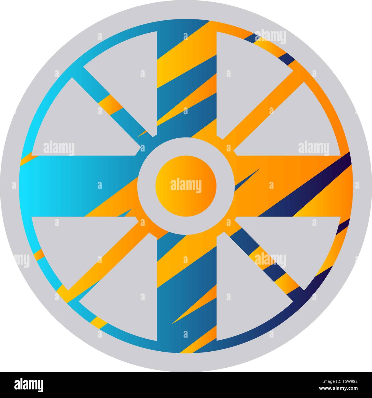 Bunte vektor Illustration einer Kirche der Welt Messanity Zeichen auf weißem Hintergrund Stock Vektor