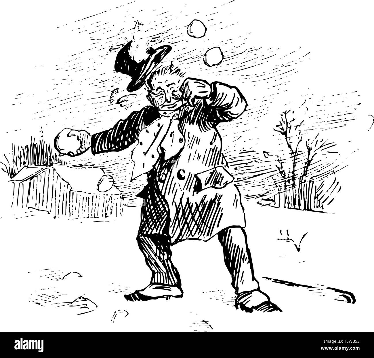 Einen schneeball werfen kaufen Alamy