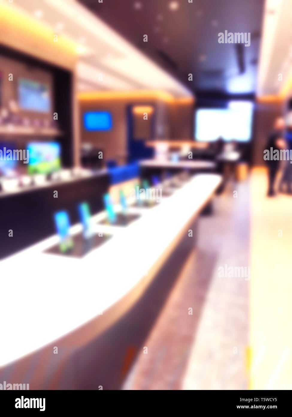 Abstract Blur Hintergrund Mit Mobile Store Boutique In Der