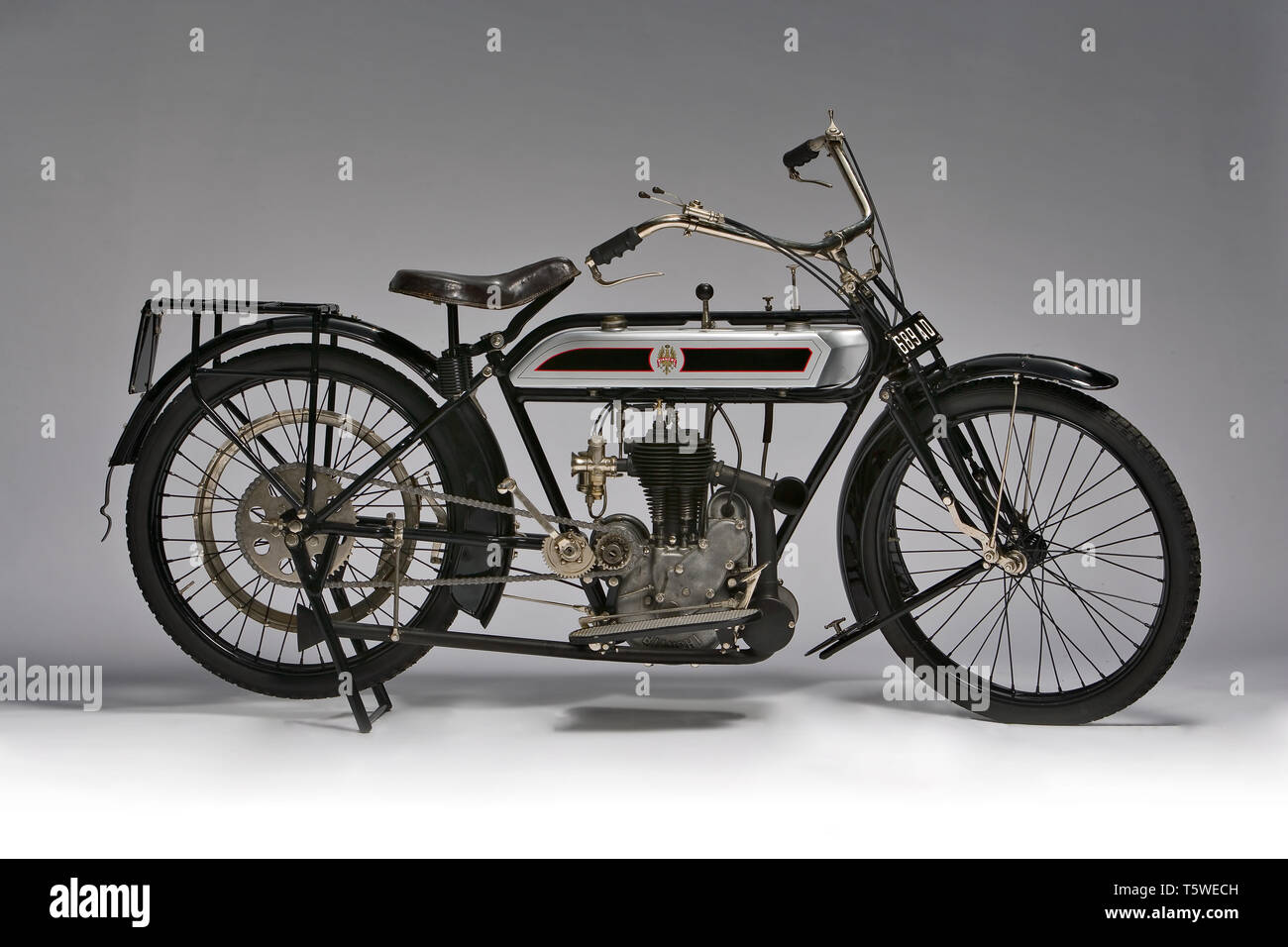 Moto d'epoca Bianchi C75 ein fabbrica: Bianchi modello: C75A fabbricata in: Italien - Milano Anno: 1914 condizioni: restaurata cilin Stockfoto