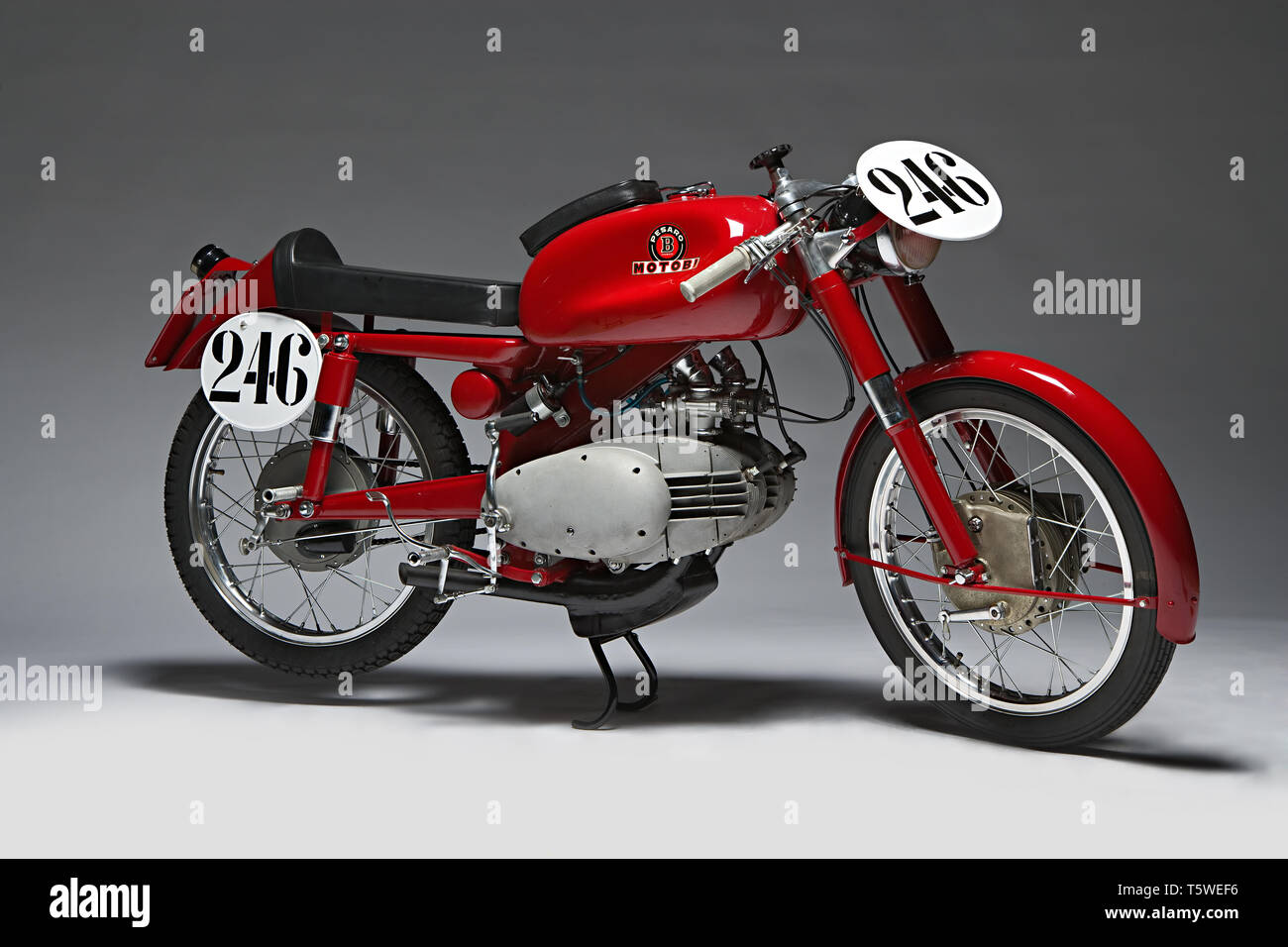 Moto d'epoca Motobi Gran Sport 250 GSS Marca: Motobi modello: Gran Sport 250 Gss Competizione nazione: Italien - Pesaro Anno: 1956 condiz Stockfoto