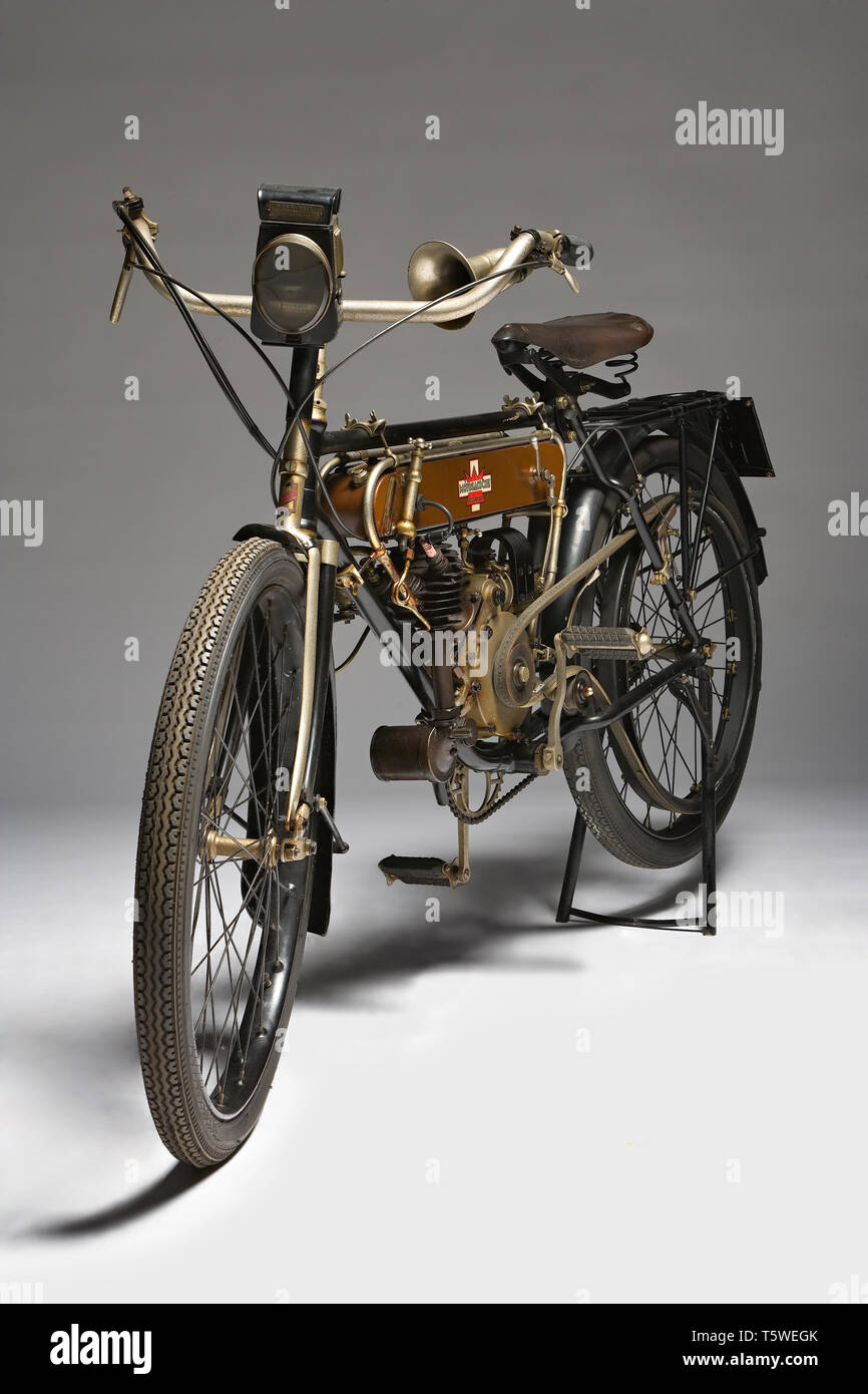 Moto d'epoca Motosacoche M 5 Marca: Motosacoche modello: M5 nazione: Svizzera - Ginevra Anno: 1910 condizioni: conservata cilindrata: Stockfoto