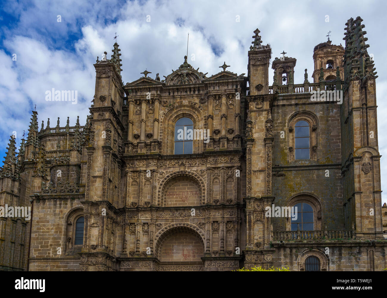 Neue Kathedrale von Plasencia oder Catedral de Nuestra Señora de Asuncion, Spanien Stockfoto