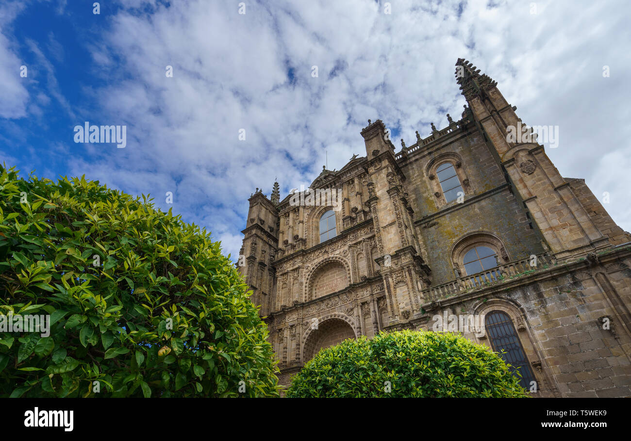 Neue Kathedrale von Plasencia oder Catedral de Nuestra Señora de Asuncion, Spanien Stockfoto