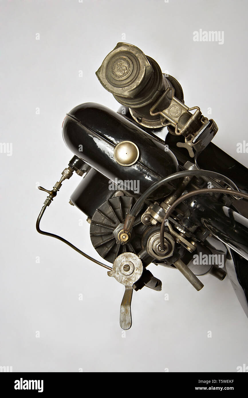 Moto d'epoca Autoped. Scooter. Marca: AUTOPED Firma nazione: USA - Long Island City-NY Anno: 1915 condizioni: restaurato cilindra Stockfoto