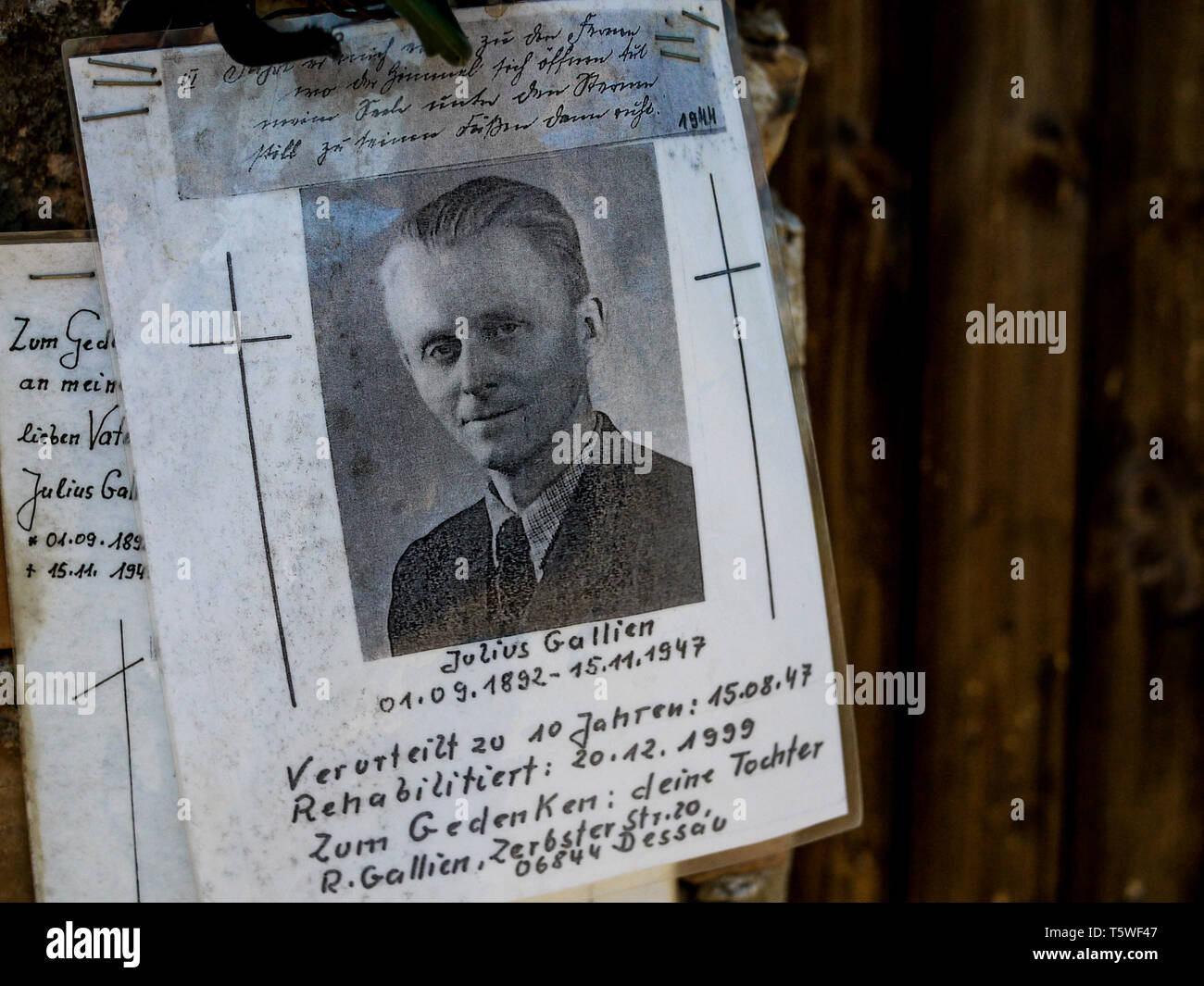 Oranienburg-Sachsenhausen Überreste des sowjetischen Speziallagers 1945-1950 n° 1 und N° 7, Oranienburg, Deutschland Stockfoto