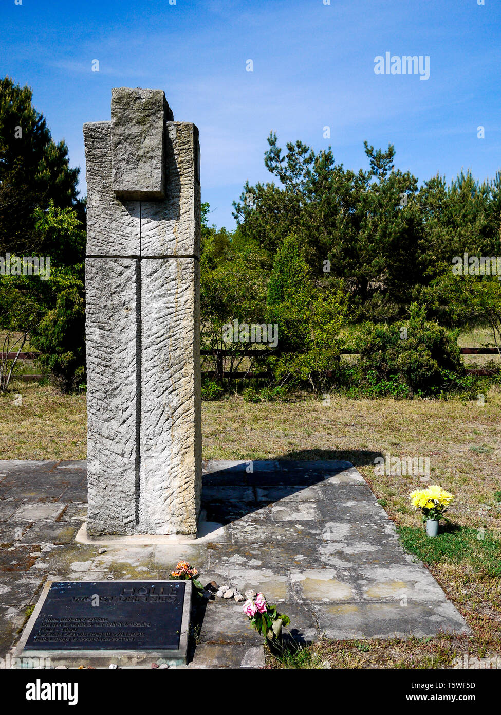 Oranienburg-Sachsenhausen Überreste des sowjetischen Speziallagers 1945-1950 n° 1 und N° 7, Oranienburg, Deutschland Stockfoto