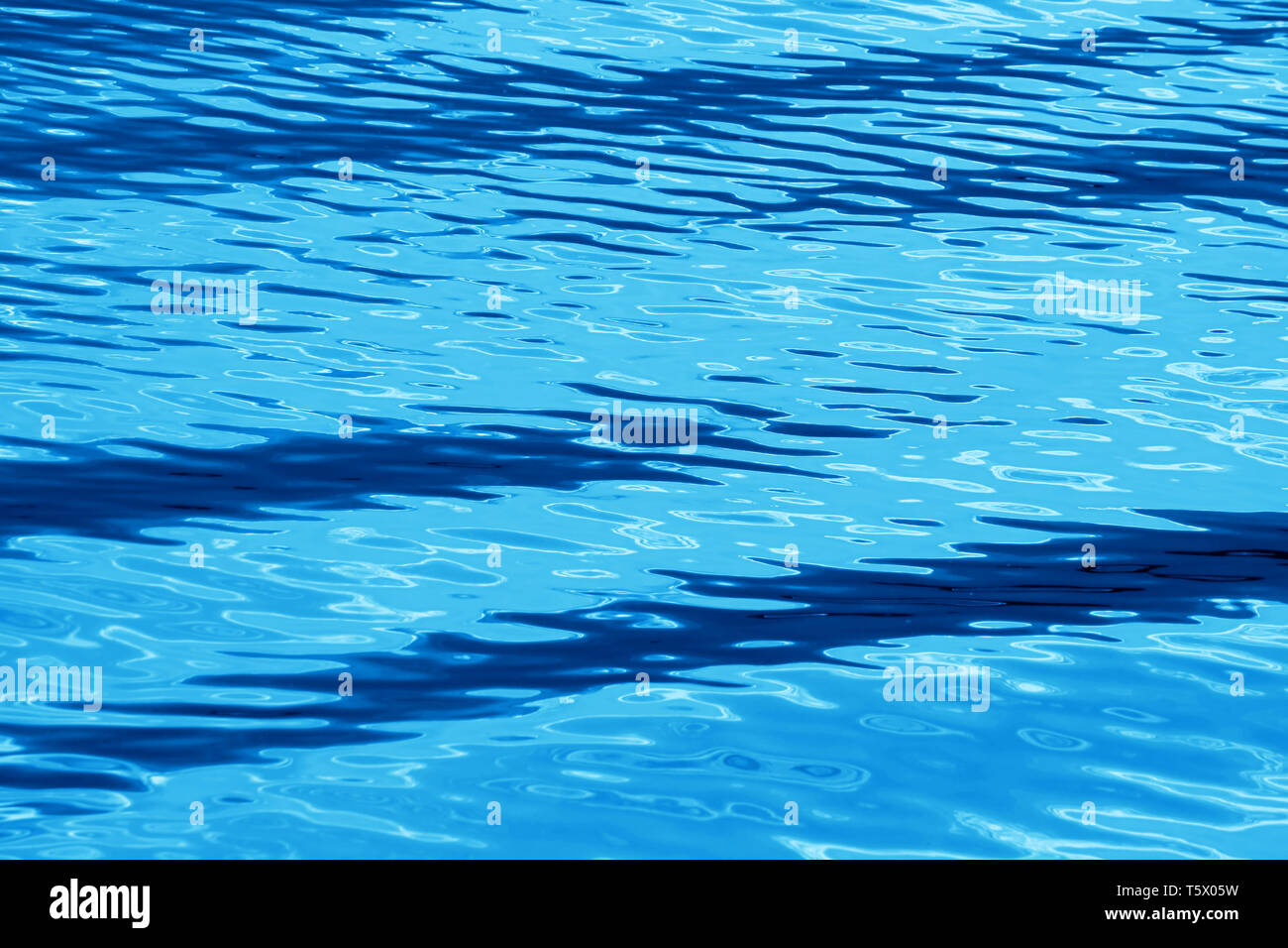 blaues Wasser Textur Stockfoto