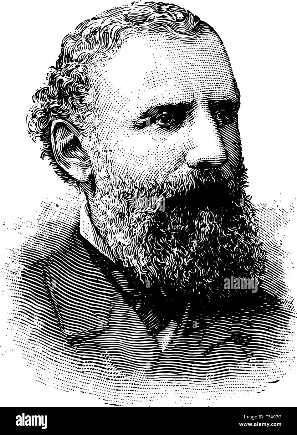 Lyman Judson Gage 1836 bis 1927 Er war ein US-amerikanischer finanzier- und Präsidentschaftswahlen Kabinett officer Finanzminister und Präsident der ersten Nati Stock Vektor