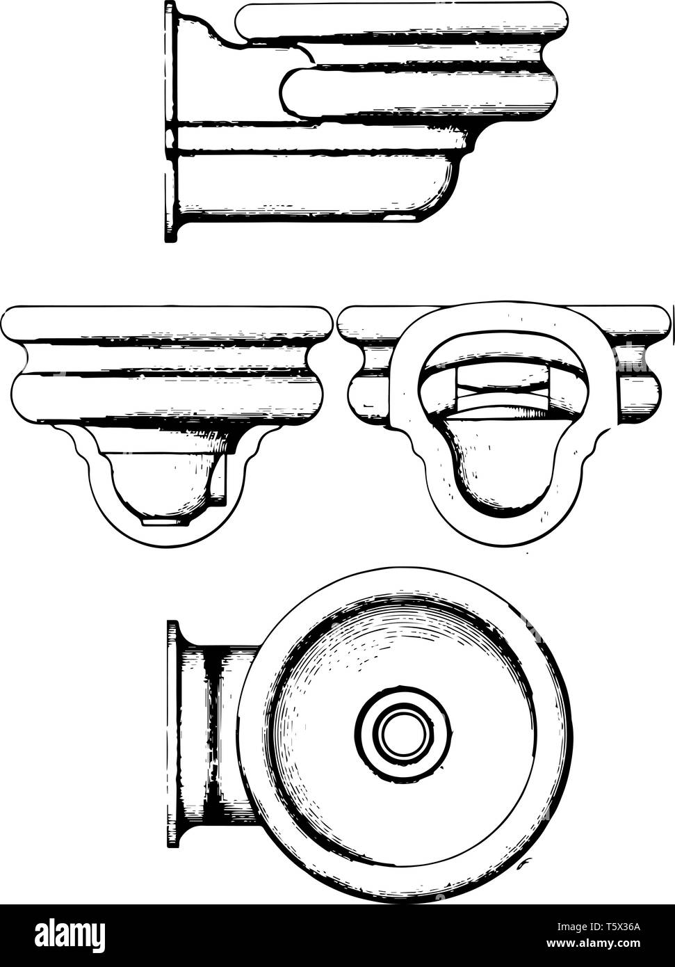 Trinkbrunnen ist an öffentlichen Orten Trinkwasser vintage Strichzeichnung oder Gravur Abbildung zur Verfügung zu stellen. Stock Vektor