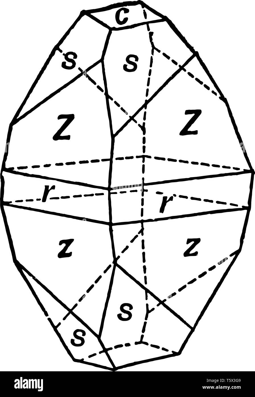 Dieses Diagramm stellt Yttrium Niobate, vintage Strichzeichnung oder Gravur Abbildung. Stock Vektor