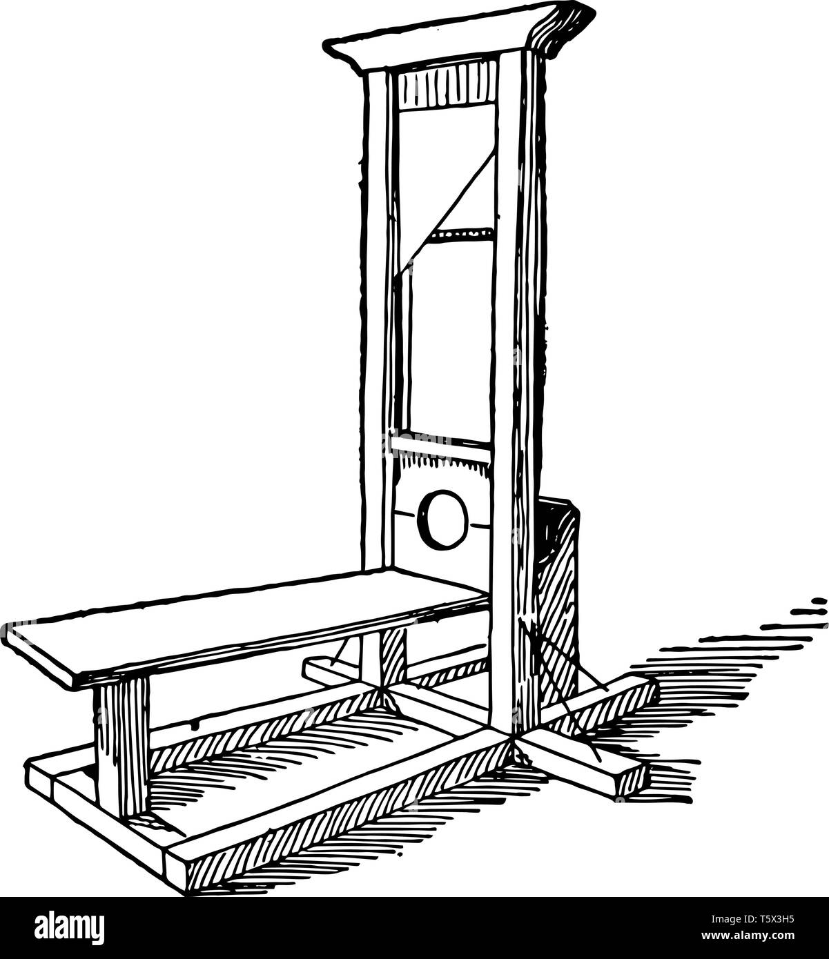 Dies ist eine alte Zeitmaschine, die verwendet wurde, um Vintage Strichzeichnung oder Gravur Abbildung zu bestrafen. Stock Vektor