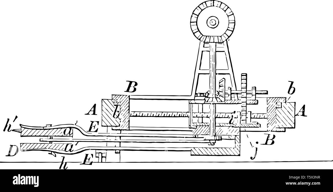 Pen Rack oder Haus Kugelschreiber Bleistifte holding Kunst Stifte Stift Regal vintage Strichzeichnung oder Gravur Abbildung. Stock Vektor