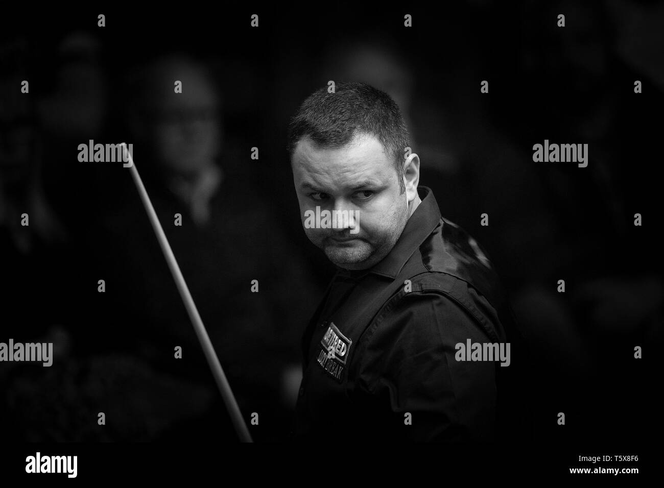 Stephen Maguire bei Tag acht Der2019 Betfred Weltmeisterschaft an den Tiegel, Sheffield. Stockfoto