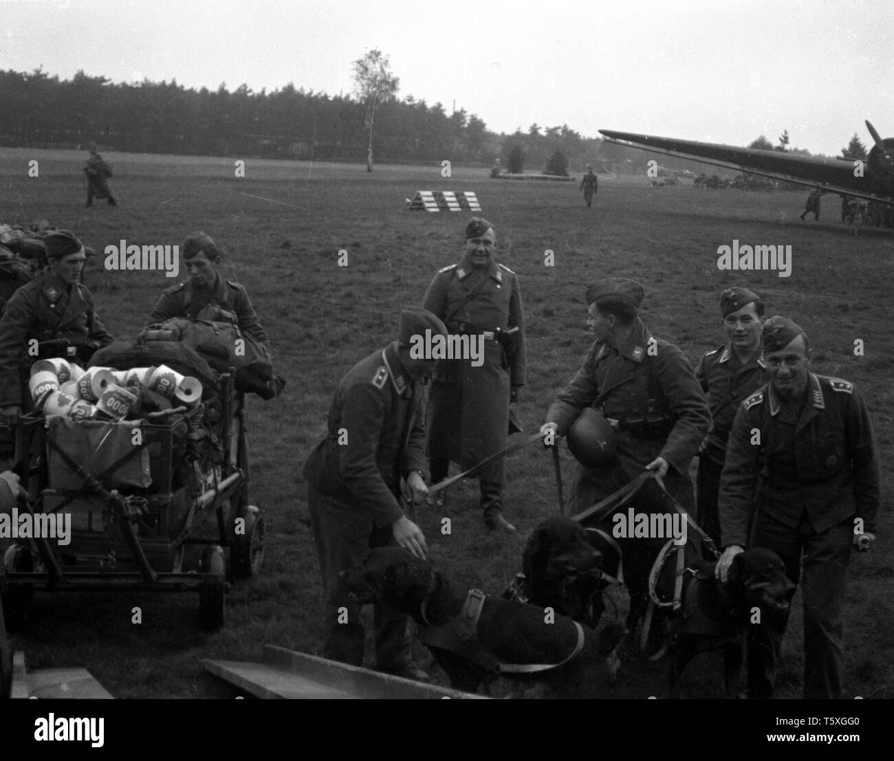 Wehrmacht Luftwaffe Junkers Ju 52/Ju 52/3 m g 4 e 2. Weltkrieg - Deutsche Luftwaffe Junkers Ju 52 2. Stockfoto