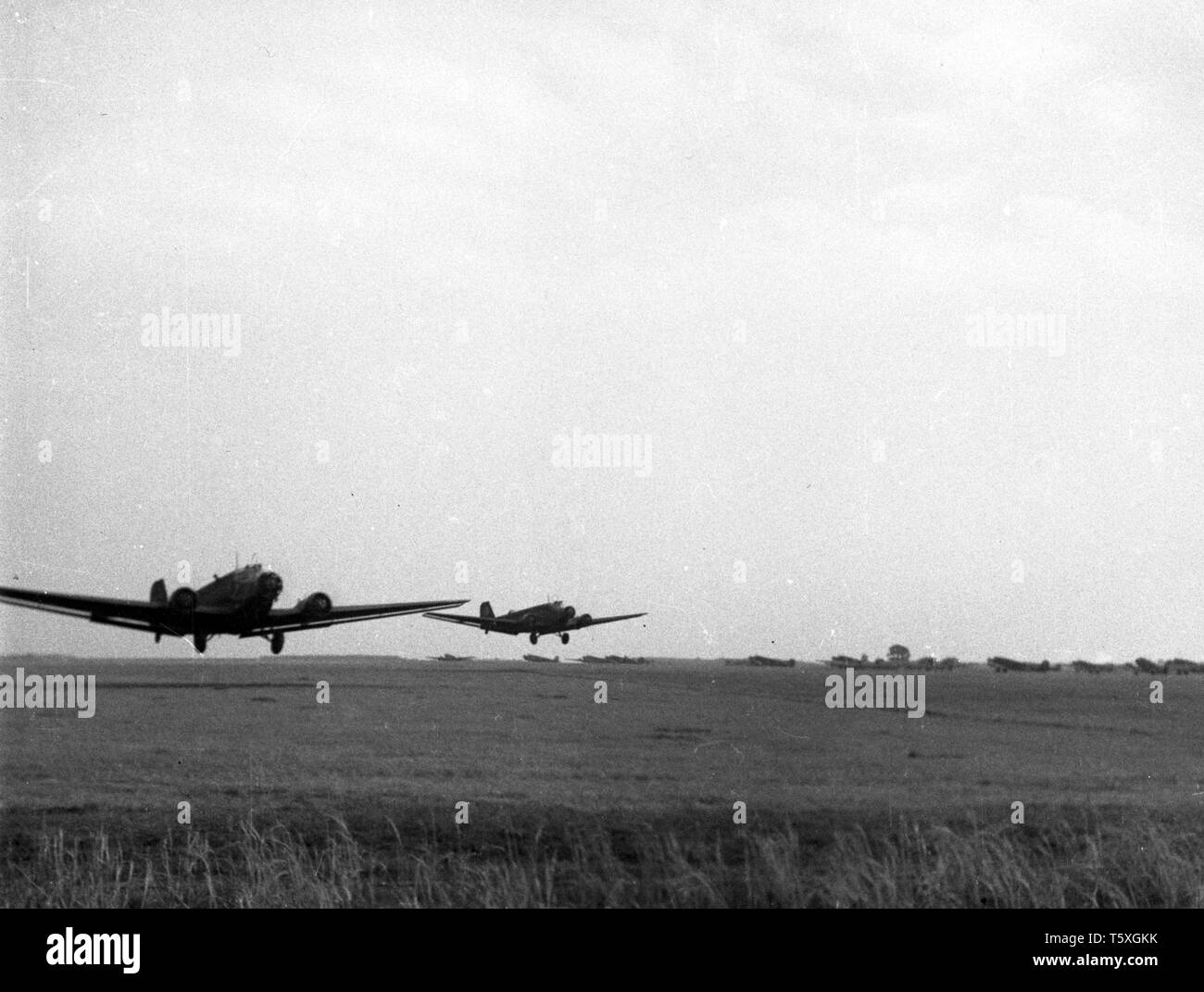 Wehrmacht Luftwaffe Junkers Ju 52/Ju 52/3 m g 4 e 2. Weltkrieg - Deutsche Luftwaffe Junkers Ju 52 2. Stockfoto