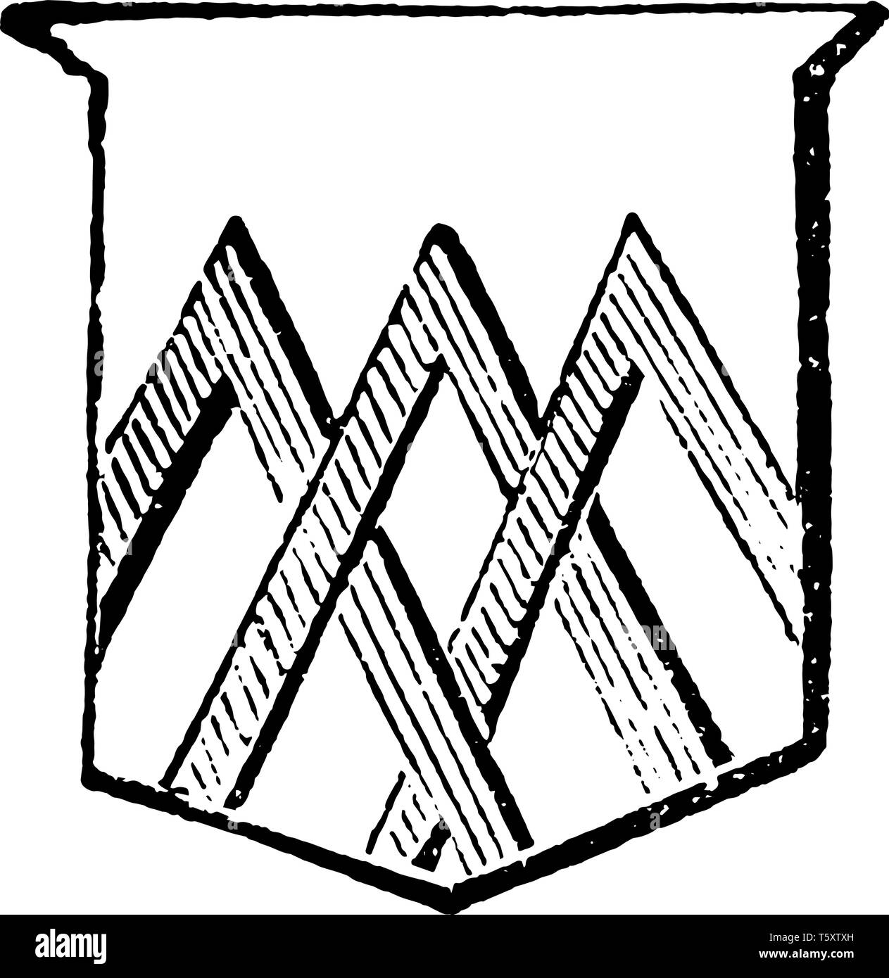 Couple-Close sind eine der diminutive der Chevron, vintage Strichzeichnung oder Gravur Abbildung. Stock Vektor