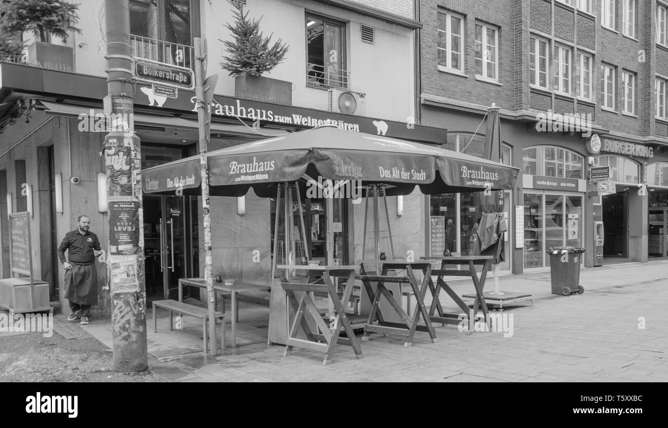 Lifestyle und Architektur in Düsseldorf, Deutschland. Stockfoto