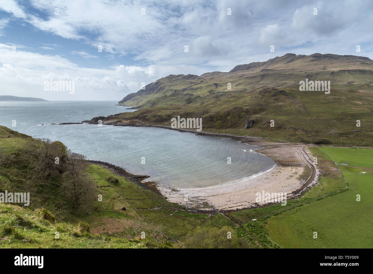 Camas nan Geall, oder "Die Bucht der Fremden' auf der Halbinsel Ardnamurchan, Lochaber, Schottland Stockfoto