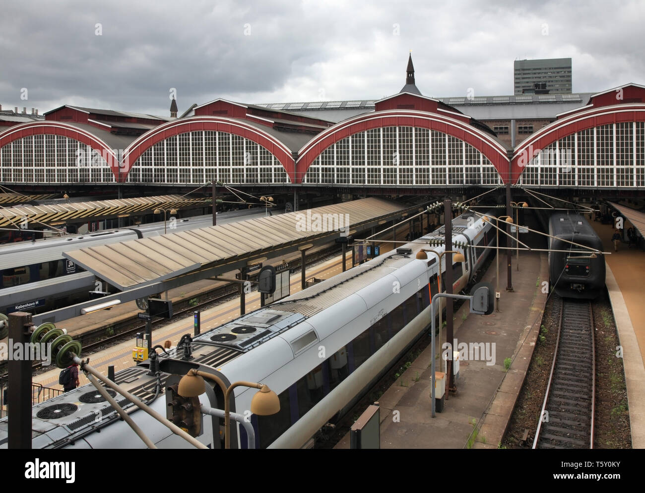 Hauptbahnhof von Kopenhagen. Dänemark Stockfoto