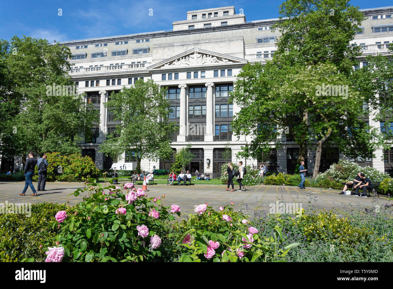 Bloomsbury Square, Bloomsbury, London Borough von Camden, Greater London, England, Vereinigtes Königreich Stockfoto