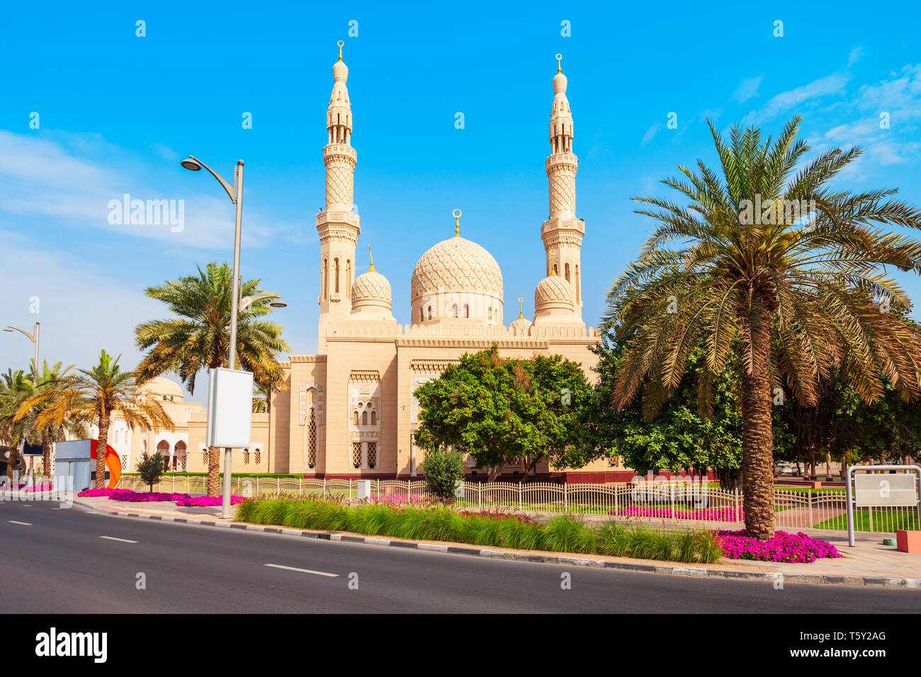 Jumeirah Moschee ist einer der wichtigsten Moschee in der Stadt Dubai in den VEREINIGTEN ARABISCHEN EMIRATEN Stockfoto