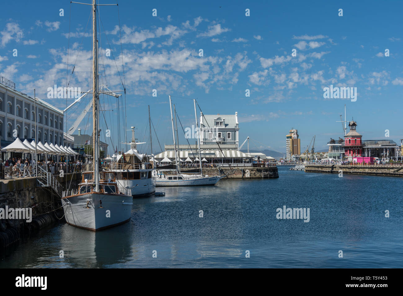 North Quay und Pier Head, V&A Waterfront, Cape Town, Südafrika. Stockfoto