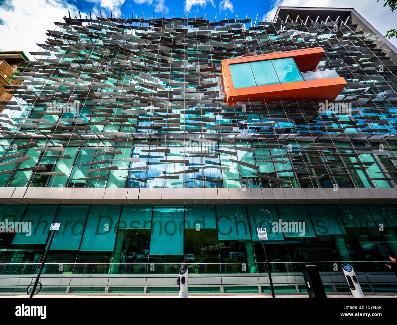 Richard Desmond Children's Eye Centre (RDCEC) am Moorfields Eye Hospital in London, 2007 eröffnet. Stockfoto