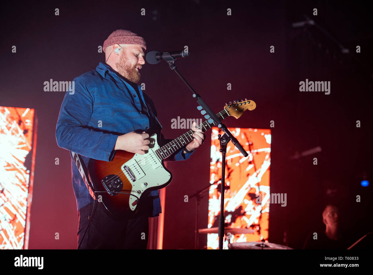 Manchester, Großbritannien. 28. April 2019. Tom Walker, die in der Ausverkauften Manchester Academyn seine UK-Tour, manchesterl 28/04/2019 Stockfoto
