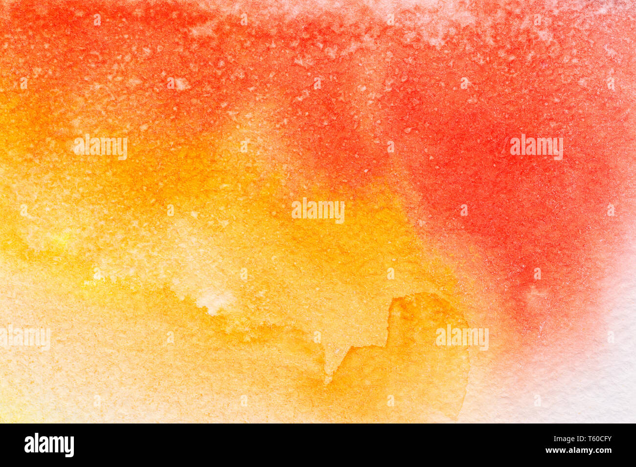 Hand gemalte bunte Aquarell auf strukturiertem Papier Hintergrund Stockfoto