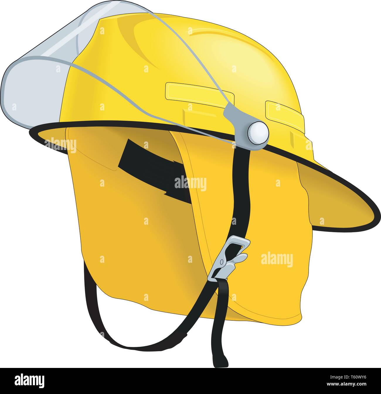 Feuerwehrhelm Vector Illustration Stock Vektor