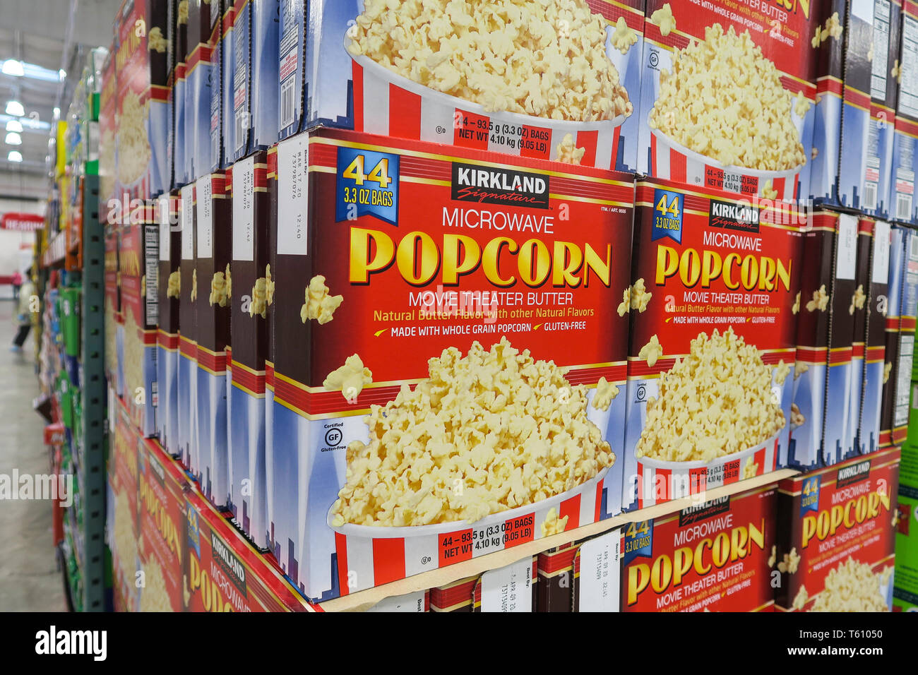 Costco Wholesale Lagerverkauf in Massachusetts, USA Stockfoto