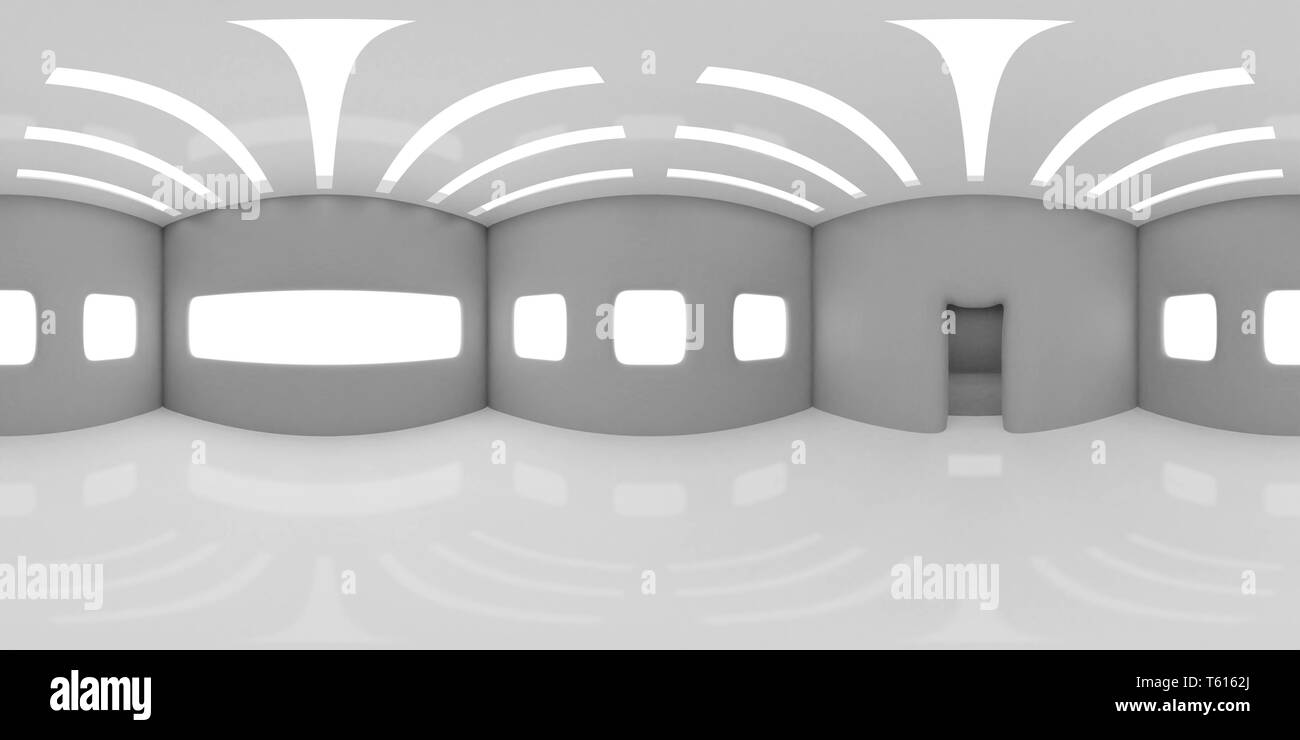 HDRI Umgebung Karte, 360 Grad Bild, abstrakte Sphärisches Panorama Hintergrund, Innenbeleuchtung Quelle rendern (3d Render) Stockfoto