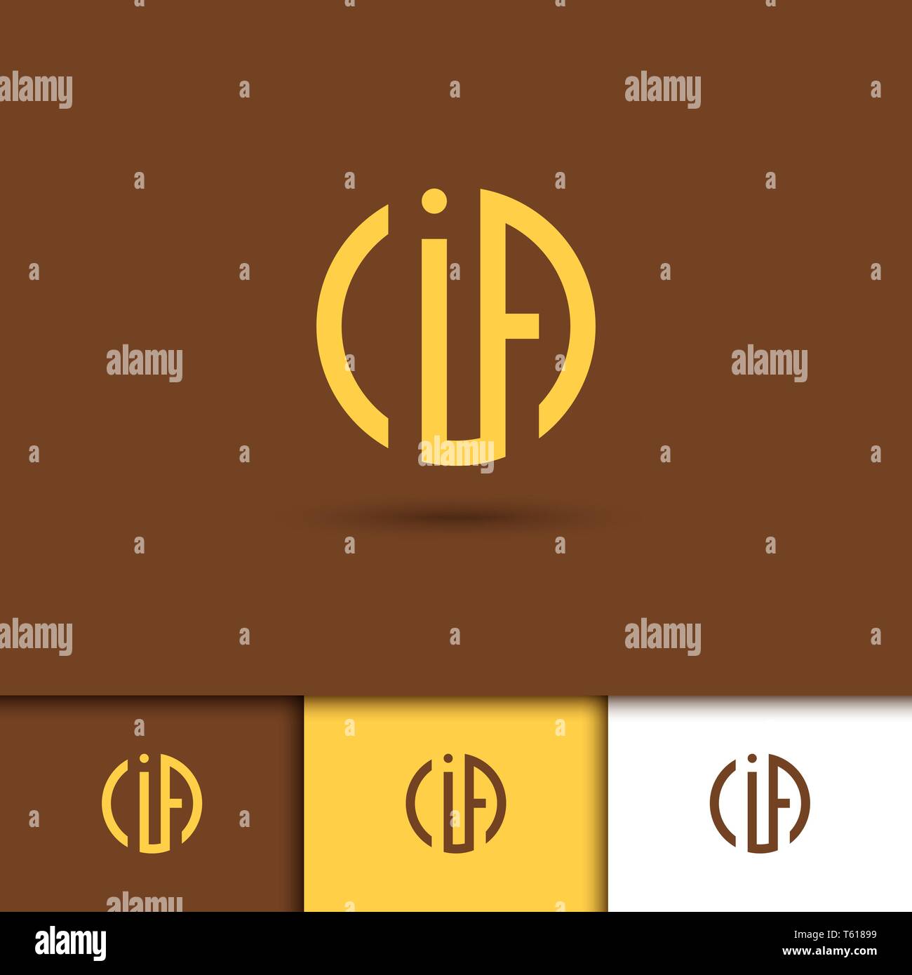 Drei buchstaben logo kaufen Alamy