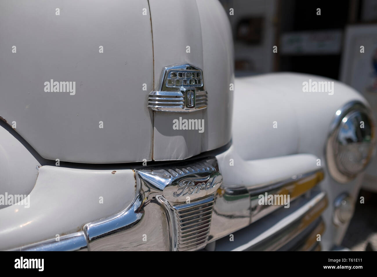 Historische Gary's Gay Parita Tankstelle auf US-Route 66 in Paris Junction, Missouri, USA Stockfoto Historische Gary's Gay Parita Tankstelle auf US-Route 66 in Paris Junction, Missouri, USA Stockfoto