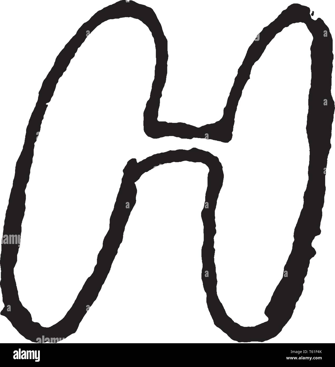 Ein Bild, zwei sekundäre Sporen mit einander, vintage Strichzeichnung oder Gravur Abbildung verbunden. Stock Vektor