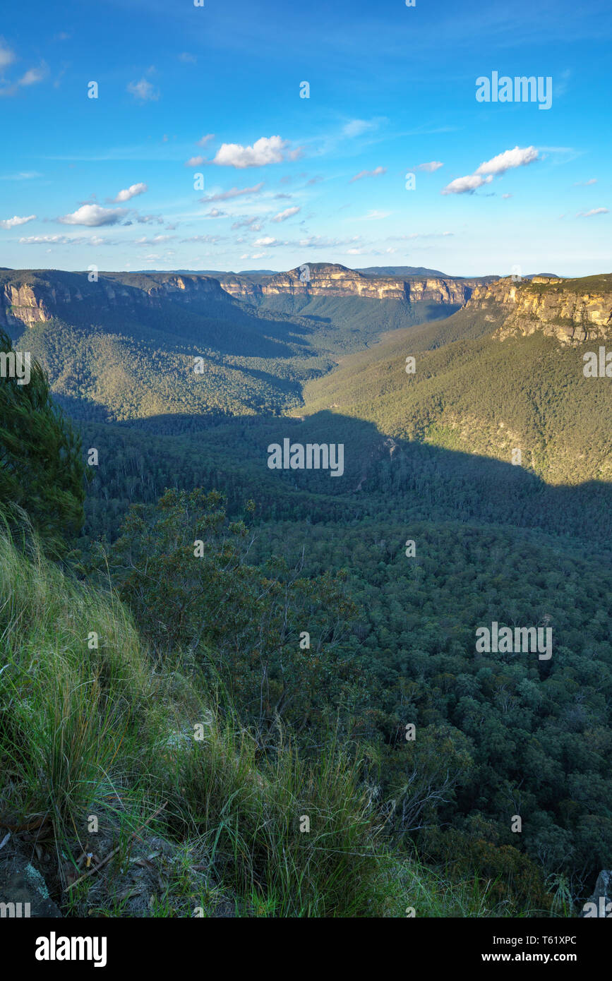 Valley view Aussichtspunkt, Blue Mountains National Park, New South Wales, Australien Stockfoto