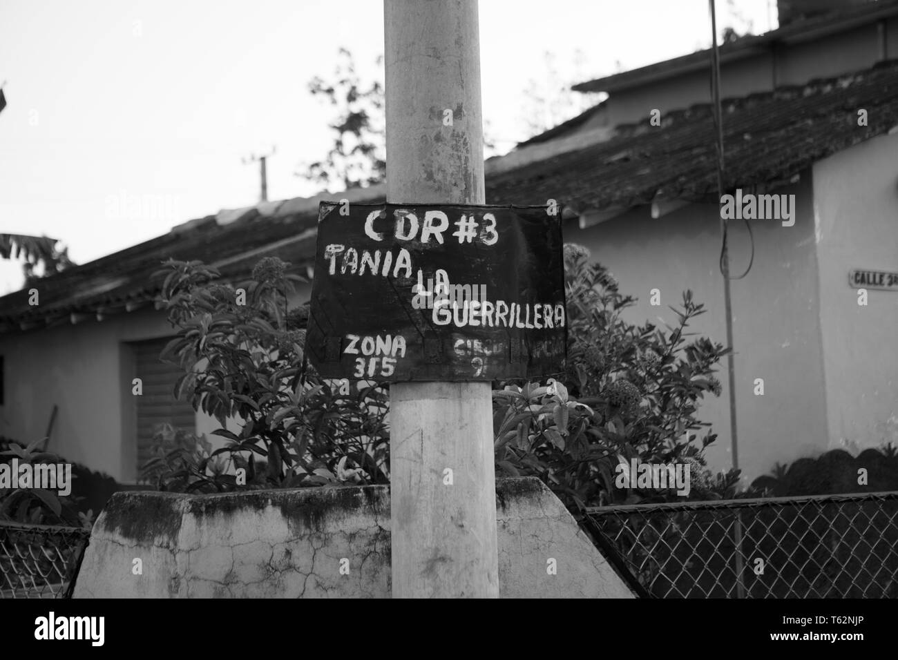 Komitees zur Verteidigung der Revolution, oder CDR, sind ein Netzwerk von Nachbarschaft Ausschüsse über Kuba. Die Organisationen, die als die 'Augen Stockfoto
